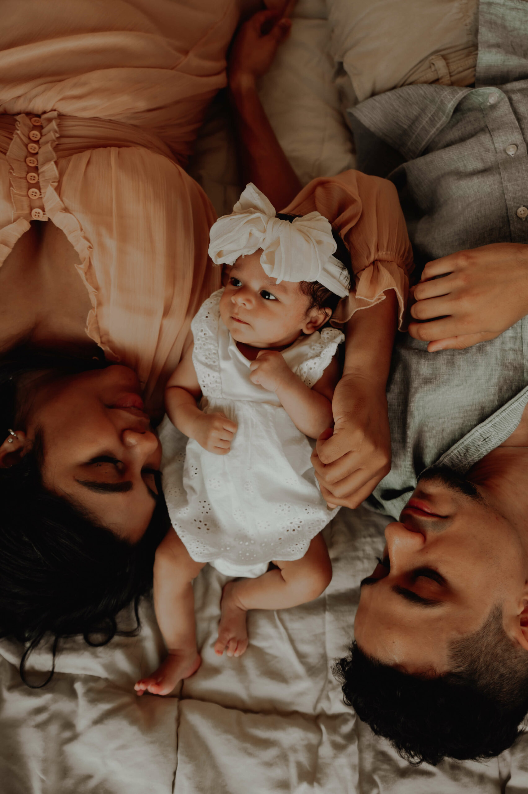 Newborn with parents in Queensbury, NY
